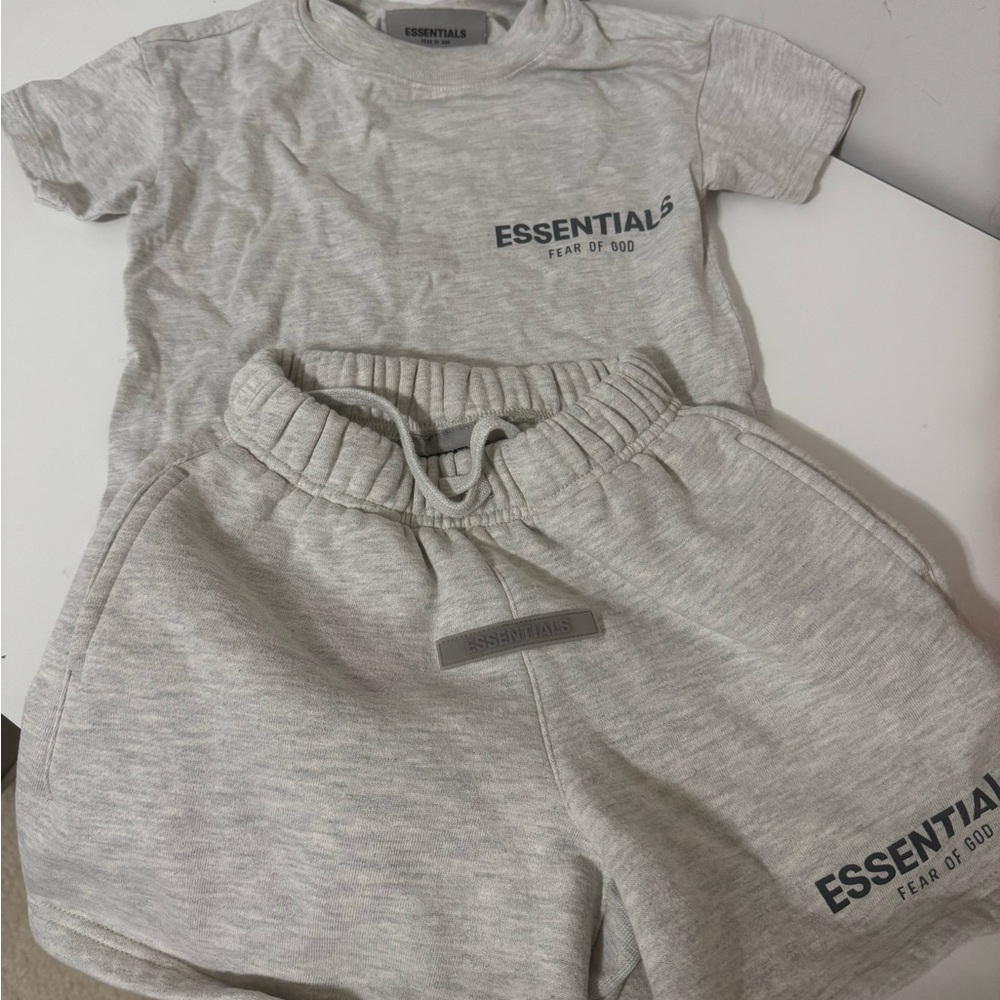 Fear of God Essentials Light Gray Sweatpants